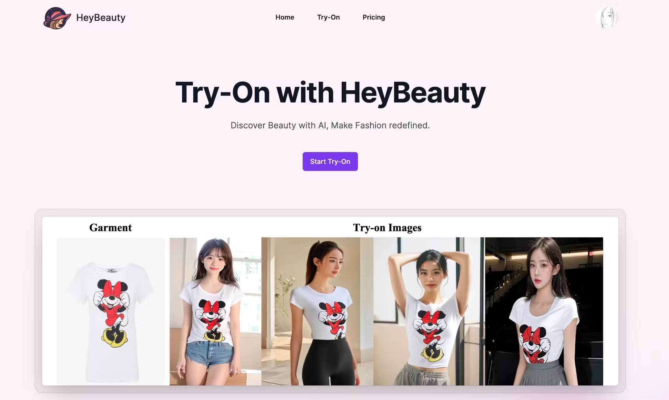 HeyBeauty Ai：AI虛擬試衣平臺