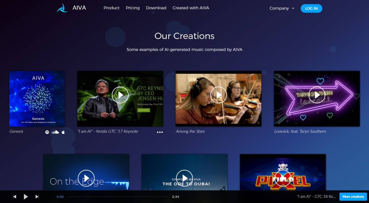 Aiva AI：人工智能音樂生成創(chuàng)作軟件