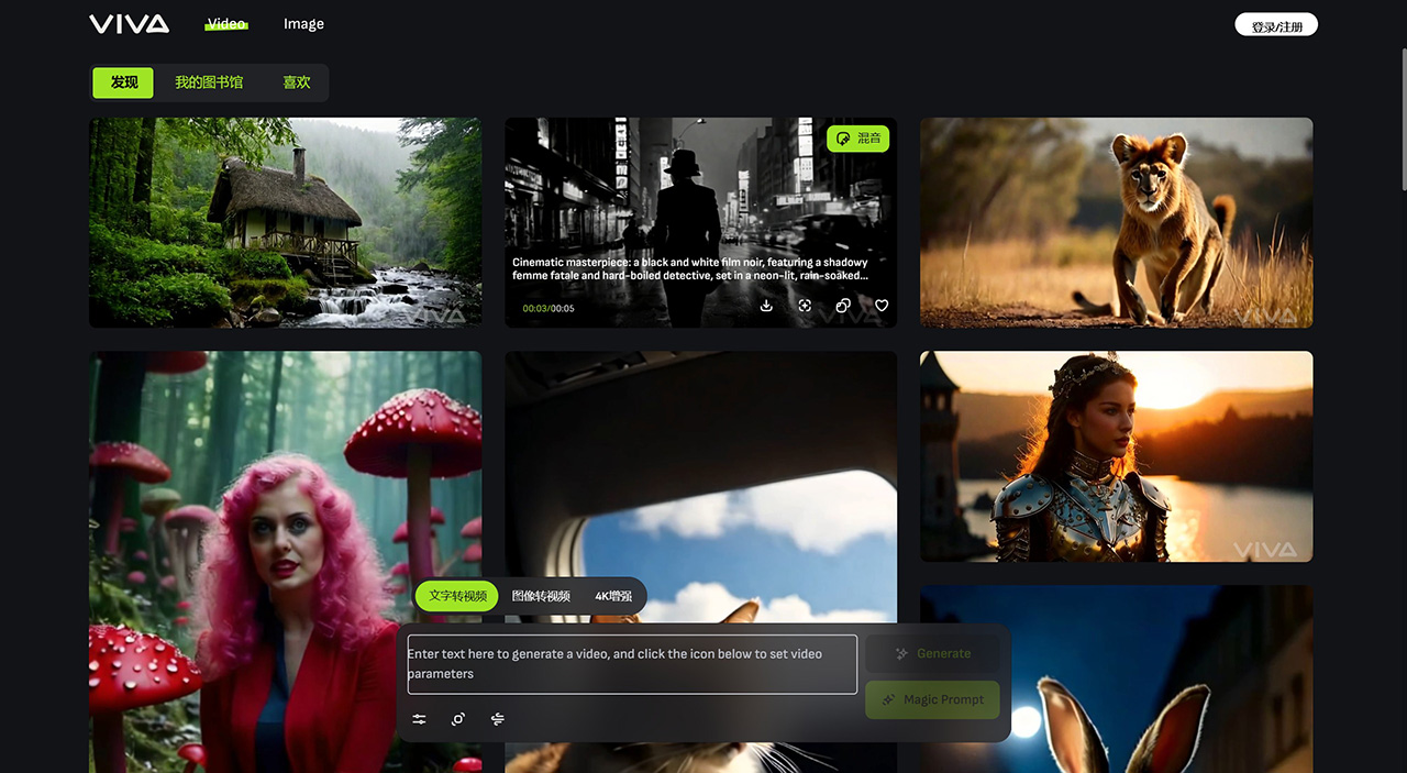 Viva.ai：Sora同架構的視頻生成,支持4K超真實視頻輸出