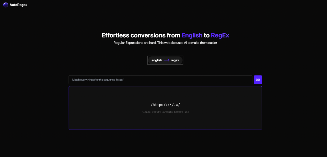 AutoRegex：正則表達(dá)式智能生成工具
