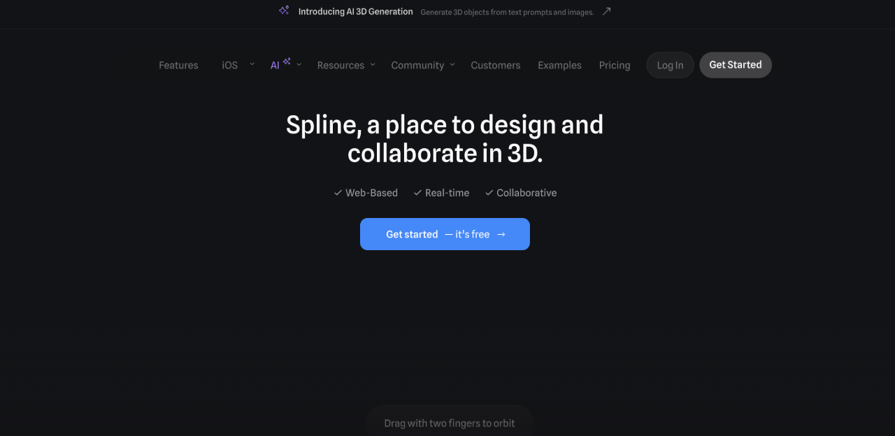 Spline.ai：在線生成3d文字和圖像