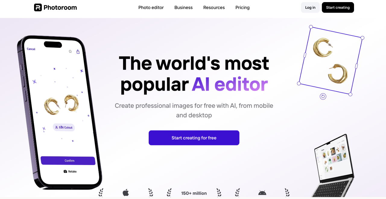 Photoroom：基于AI技術(shù)的在線照片處理和編輯工具