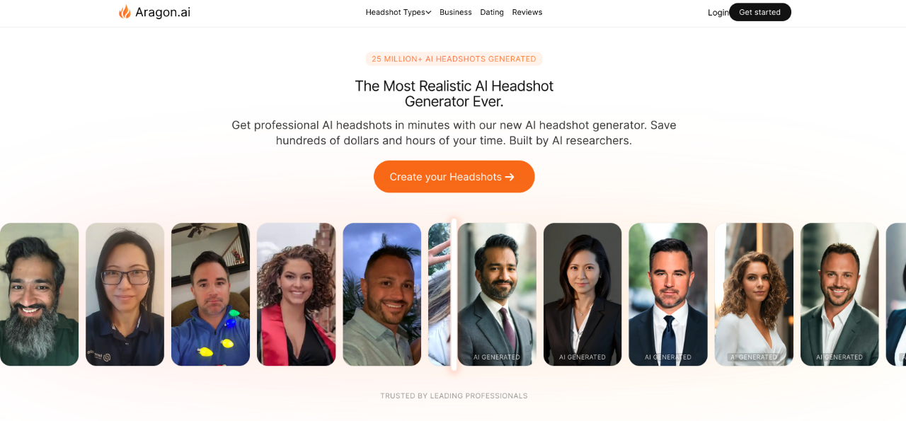 Aragon.ai：史上最逼真的人工智能肖像照片生成器