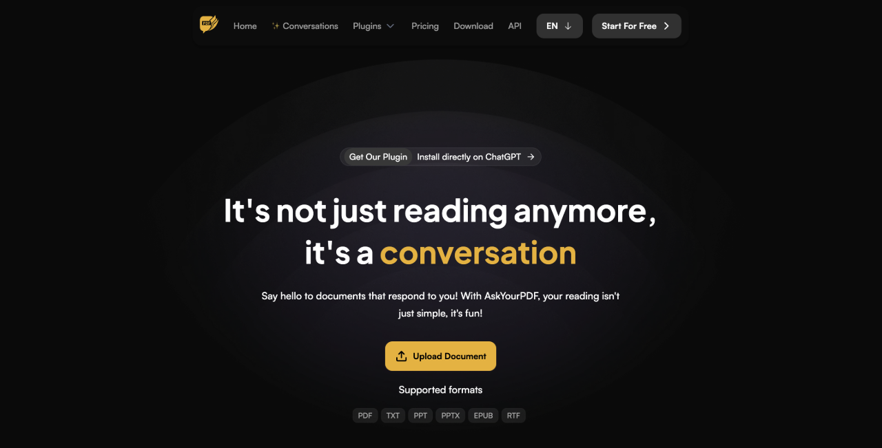 AskYourPdf：從PDF文檔中提取、檢索和整理信息.