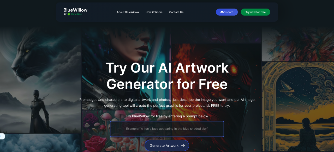 Bluewillow：免費的AI繪畫網(wǎng)站