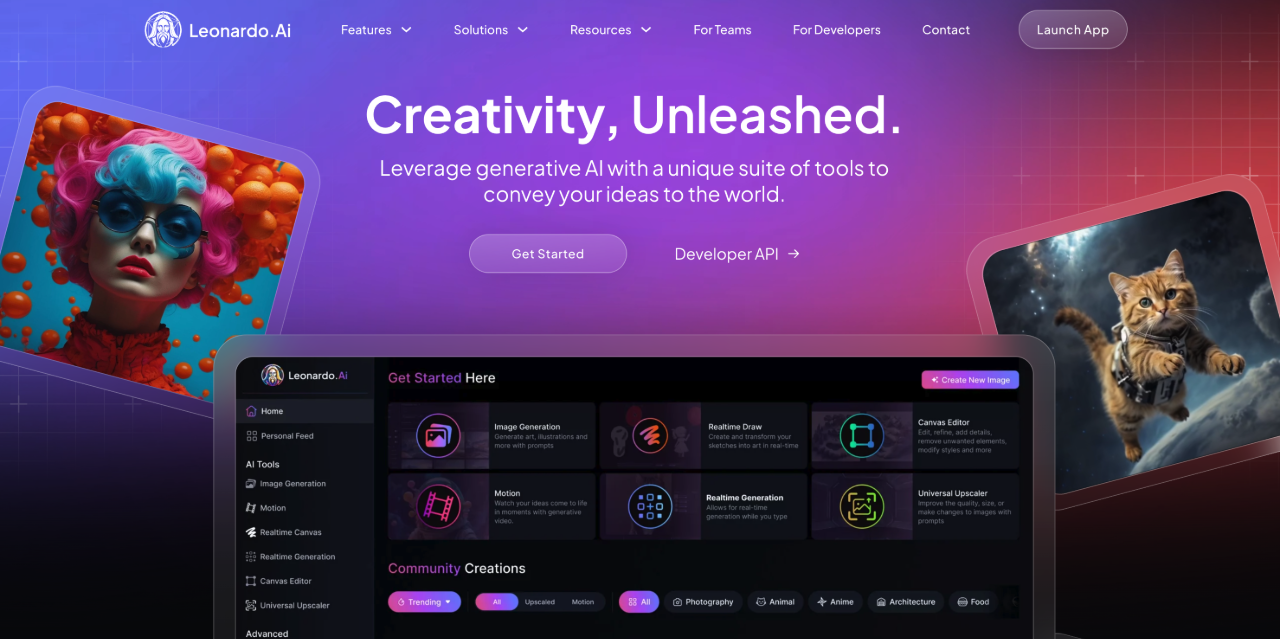 Leonardo Ai：AI人工智能的繪畫工具，Leonardo.ai適合視頻游戲素材的制作