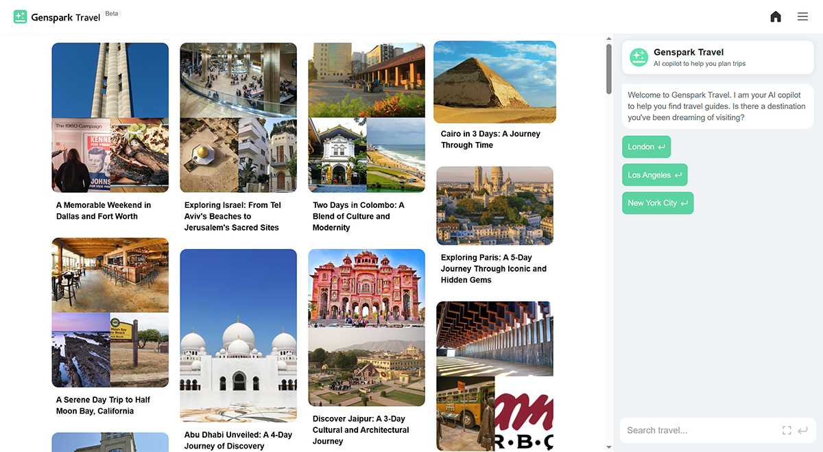 Genspark Ai：一款自動(dòng)生成摘要的AI搜索引擎